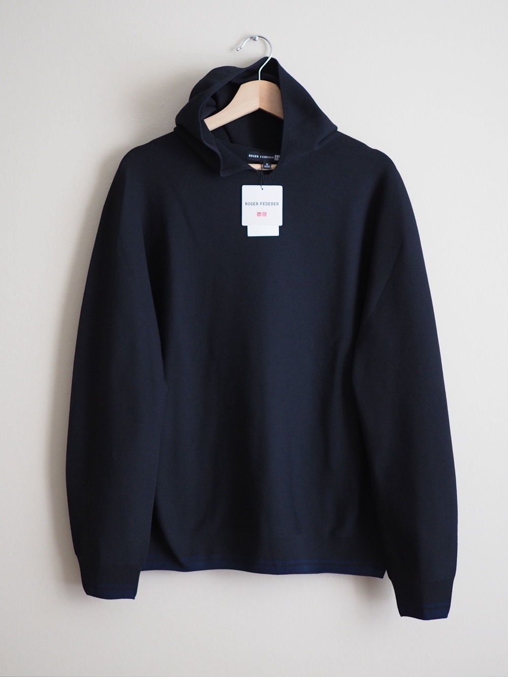 Roger Federer pullover 3d knit Uniqlo washable hoodie